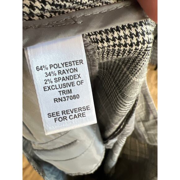 NWT Cato size XL plaid wide leg pull on pants - Picture 4 of 4